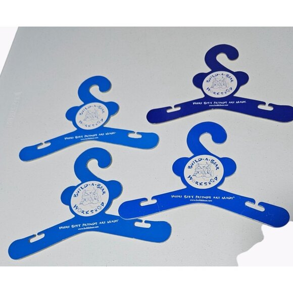 Vintage Build a Bear Yellow Blue Hangers Teddy Clothes Accessories Lot of 4 - Picture 2 of 3